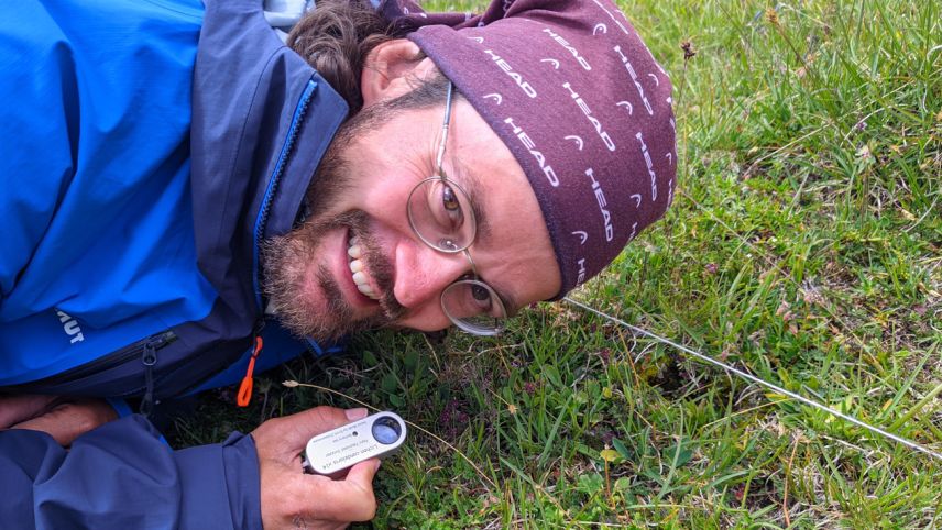 Botaniker Raphael von Büren, 2025. Foto: SNP/Raphael von Büren