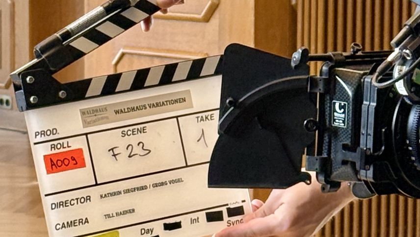 Jede Szene muss mehrfach aufgenommen werden. Foto: Fadrina Hofmann