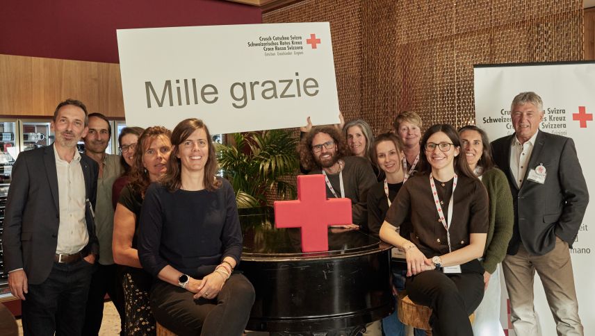 Das SRK Graubünden spricht den Rotkreuz-Freiwilligen seinen herzlichen Dank aus. Foto: z. Vfg