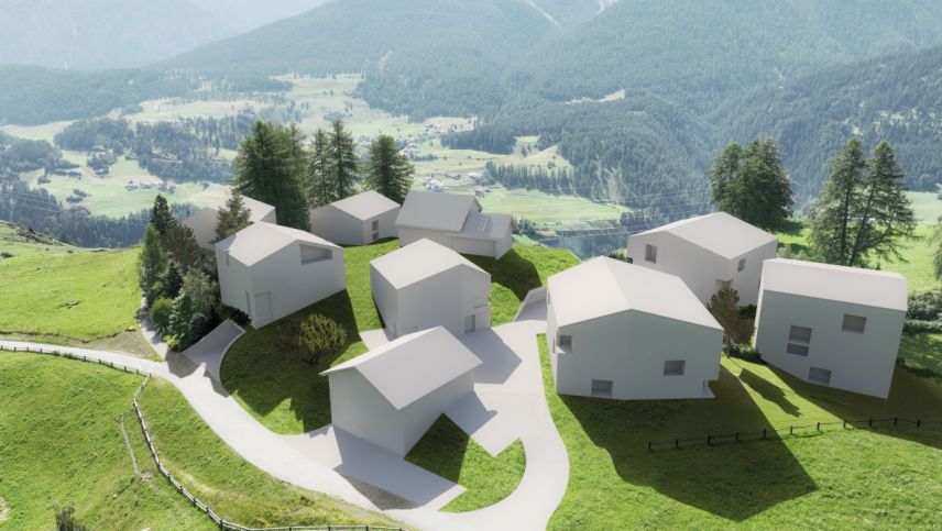 Ün ulteriur pass pel resort da vacanzas Paradis a Ftan (illustraziun: Fanzun AG)