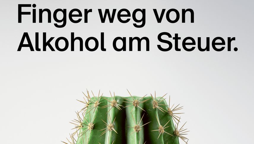 Eines der Sujets aus der aktuellen Präventionskampagne der BFU, der  Beratungsstelle für Unfallverhütung. Foto: BFU, 2025