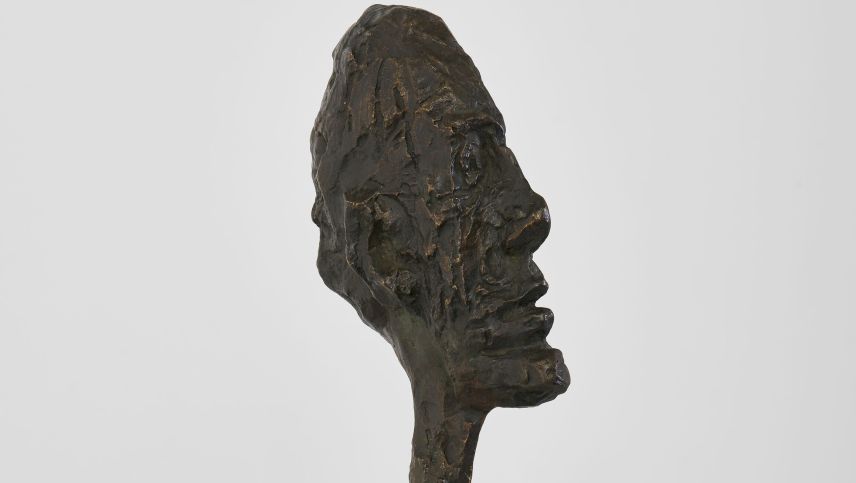 Bronze mit dunkelbrauner Patina, ca. 1949. Foto: Succession Alberto Giacometti/ProLitteris/Jon Etter