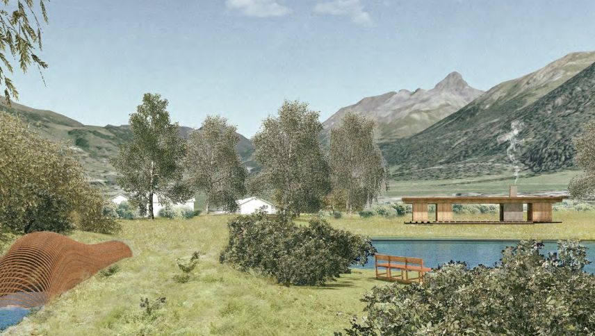 Die Gemeinde La Punt hat das Budget 2026 und zwei Anträge zur Inn-Revitalisierung einstimmig genehmigt (Visualisierung: Gemeinde La Punt).