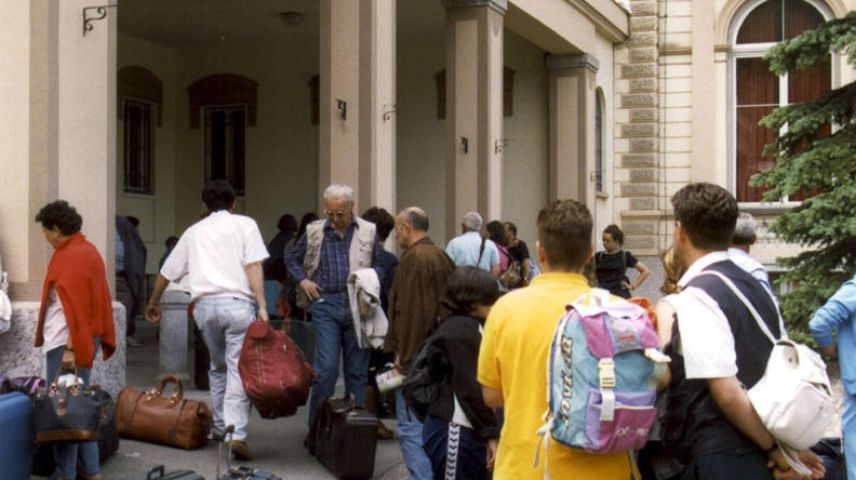 Hotelgäste beim Einchecken. Foto: Archiv-EP