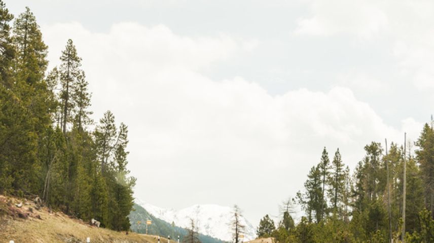 La limita da sveltezza temporara sülla via dal Pass dal Fuorn pissera per discussiuns (fotografia: fotolia.com/bill-17)