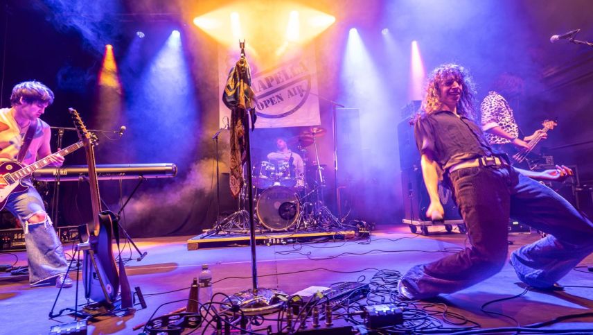 Die Bündner Band "Reviväl" rockten die Chapellabühne. Foto: Jon Duschlett