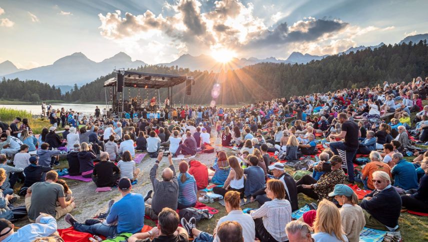 Die Konzerte am Lej da Staz zählen zu den beliebtesten Programmpunkten des Festivals. Foto: Daniel Zaugg