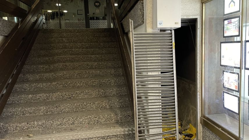 Das Treppenhaus. Foto: Kantonspoliozei Graubünden