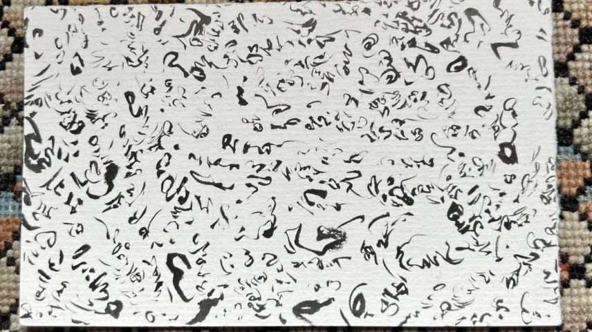Eine Tuschzeichnung von Jean Willi: Neben der Schriftstellerei widmet sich Willi der Malerei und dem Zeichnen. Foto: Romana Ganzoni