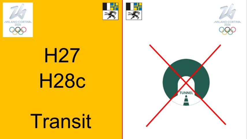 Wer während den Winterspielen möglichst problemlos auf den Strassen unterwegs sein will, sollte sich die Transit-Vignette ins Auto legen. Foto: gr.ch/olympia2026