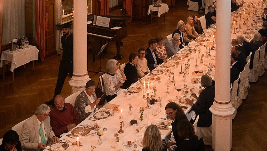 Der Jugendstilsaal des Hotels Edelweiss anlässlich der 150-Jahr-Feierlichkeiten am vergangenen Wochenende. Foto: Jenny Murin