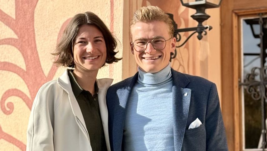 Valeria Walther und Lukas Müller sind das neue Direktionspaar des Meisser Resort Guarda. Foto: Fadrina Hofmann