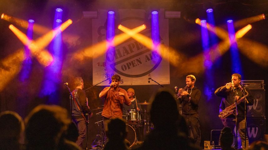 Kultband Nguru am Samstagabend. Foto: Open Air Chapella