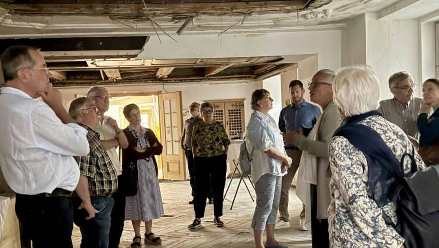 Impressionen von der Baustellenbesichtigung. Foto: Fadrina Hofmann