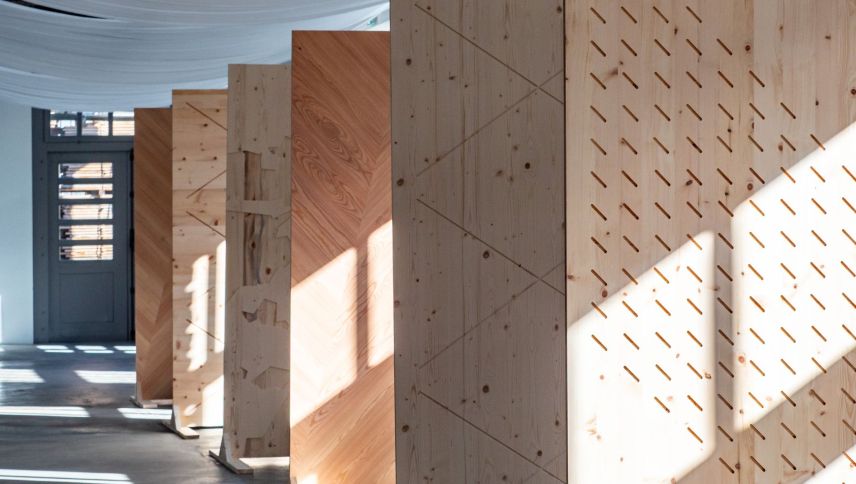Heimisches Holz soll nicht nur für Energiezwecke Verwendung finden, sondern auch für die Produktion eigener, gelabelter Möbelserien oder Holz-Halbfabrikate wie beispielsweise massiven Dreischichtplatten. Foto: Jon Duschletta