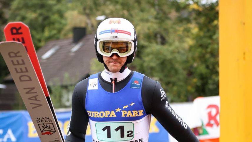 Nico Zarucchi gewann an den Schweizer Meisterschaften der Nordischen Kombination in Hinterzarten die Bronzemedaille. Foto: Konstanze Schneider