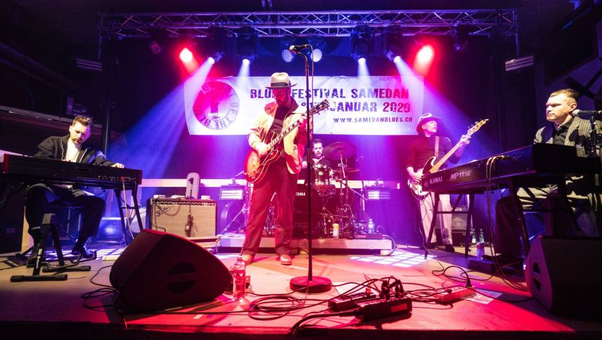 Das Deutsche Bluesquintett «The Bluesanovas». Foto: Jon Duschletta