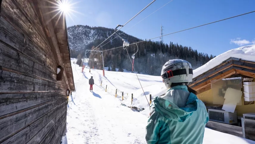 Skilift Müsella La Punt Chamues-ch. Foto: Engadin Tourismus AG