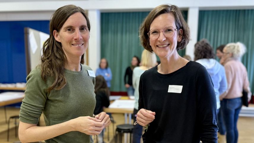 Franzisca Zehnder und Andrea Stamm haben den Strategie-Workshop organisiert. Foto: Fadrina Hofmann