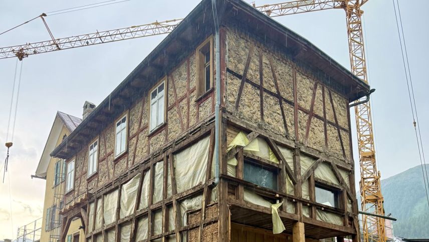 Das Hotel Scaletta ist eine grosse Baustelle. Foto: Fadrina Hofmann