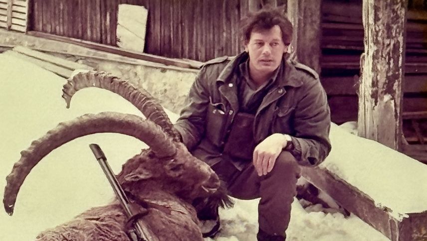 Der erste Steinbock, den Pep Schaniel als Wildhüter erlegte.  Foto: Familienarchiv Pep Schaniel
