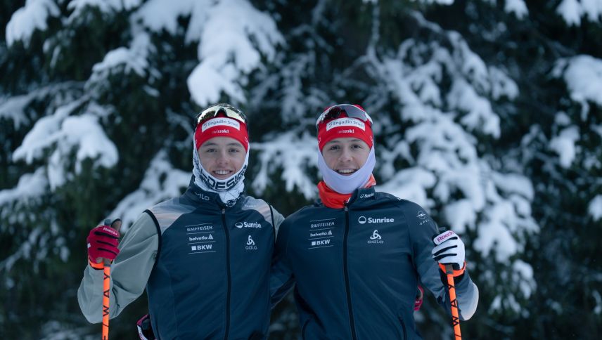 Die beiden Näff-Brüder Isai (links) und Noe. Foto: Engadin Scuol Zernez