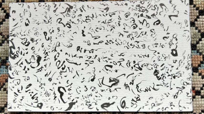 Eine Tuschzeichnung von Jean Willi: Neben der Schriftstellerei widmet sich Willi der Malerei und dem Zeichnen. Foto: Romana Ganzoni