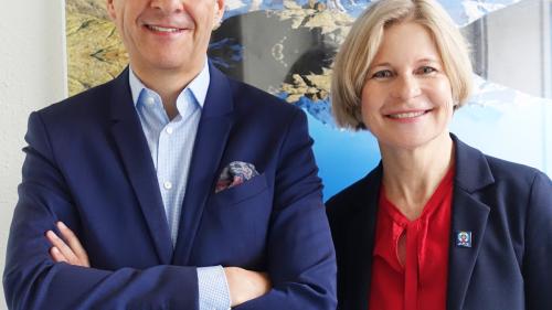 Gerhard Walter und Ariane Ehrat. Foto: Engadin St. Moritz