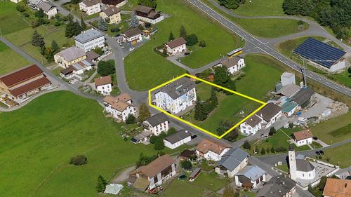 Adonta da la decisiun da la Regenza es il proget da l’Hotel Central a Valchava gnü sisti dal cumün da Val Müstair perquai chi ston amo gnir fattas ulteriuras operaziuns operatoricas (illustraziun: mad).