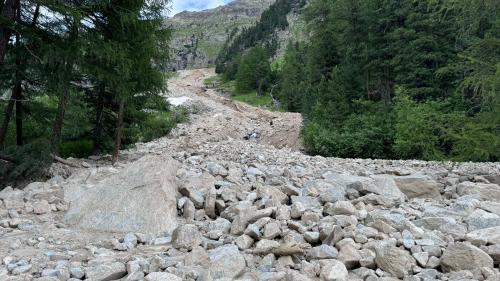 An dieser Stelle kommt immer wieder Material vom Berg. Foto: z.Vfg.