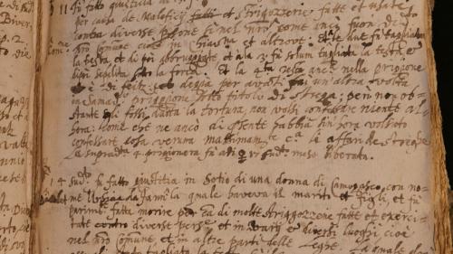 Tagebucheintrag von Andrea Salice aus dem Jahr 1663. Foto: Staatsarchiv Graubünden