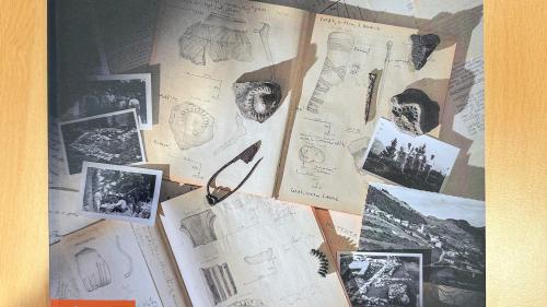 Documentaziun davart ils s-chavamaints a Mottata a Ramosch (fotografia: Nicolo Bass).