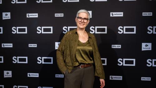 Als Dis da film a Soloturn ha racolt Susanna Fanzun ils resuns per seis film documentar e persunal (fotografia: Solothurner Filmtage).