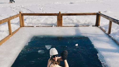 Eisbaden ist nichts für Warmduscher. Foto: Carmen Baumann