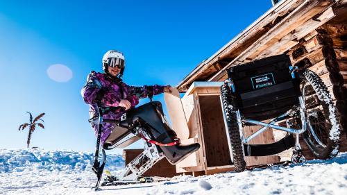 Chair in a box bei La Palma auf Motta Naluns. Foto: Corsin Näff