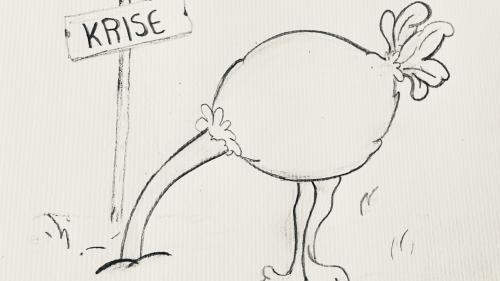 Den Kopf in den Sand stecken, hilft niemandem. Illustration: Nora Hofmann