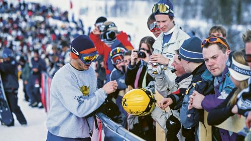 Michi Albin und seine Weggefährten wurden nicht selten von den Tausenden von Zuschauern wie Postars gefeiert. Foto: Patrick Armbruster