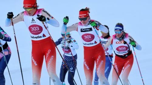 Giuliana Werro vor Nadine Fähndrich. Im Ziel war die Reihenfolge umgekehrt. Foto: swiss-image.ch/Andy Mettler