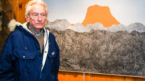 Gian Pedretti, hier anlässlich seiner Ausstellung 2013 im St. Moritzer Château Papillon de Arts, ist nicht mehr. Archivbilder: Jon Duschletta