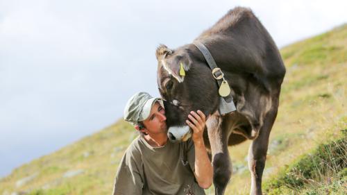Linard Caviezel ist 39 Jahre alt und in Müstair aufgewachsen. Nach der Schreinerlehre hat er im Sommer als Hirt die Alp Mora bewirtschaftet und im Winter in einem Schreinereibetrieb gearbeitet. Fotos: Linard Caviezel