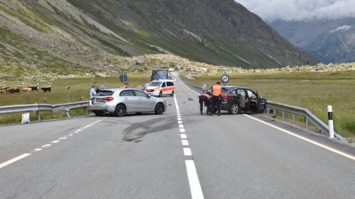 Die Unfallstelle am Julierpass war für eine Stunde gesperrt.