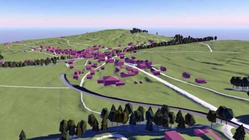 La varianta nord: La fracziun da Sta. Maria dess gnir sviada cun ün tunnel da var 600 meters (illustraziun: mad).