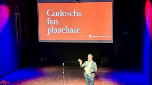 Pella prüma jada han gnü lö ils Dis da litteratura illa Postremise a Cuoira (fotografia: Fadrina Hofmann).