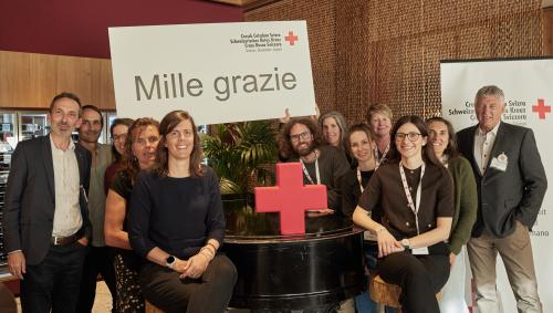 Das SRK Graubünden spricht den Rotkreuz-Freiwilligen seinen herzlichen Dank aus. Foto: z. Vfg
