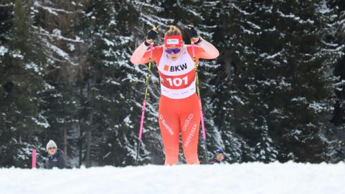 Die Pontresinerin Fabienne Alder erreichte souverän das Finale und sicherte sich dort auch den Tagessieg. Foto: Ladina Cantieni