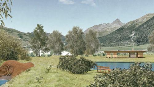 Die Gemeinde La Punt hat das Budget 2026 und zwei Anträge zur Inn-Revitalisierung einstimmig genehmigt (Visualisierung: Gemeinde La Punt).