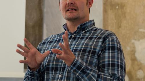 Michael Dietl beim Vortrag in St. Moritz