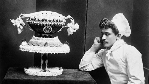 Der Puschlaver Zuckerbäcker Aristide Luminati, ca. 1908. Foto: Associazione iSTORIA/Archivi fotografici Valposchiavo