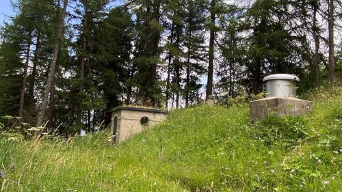 Dieses Wasserreservoir bereitet den Verantwortlichen der Gemeinde S-chanf Sorgen. Foto: Gemeinde S-chanf