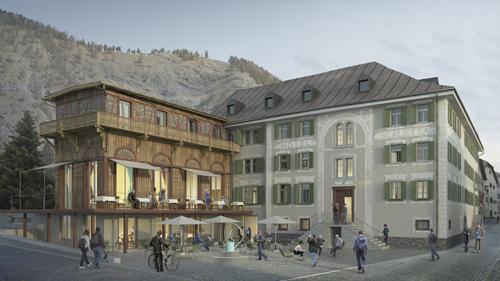 Das Hotel Scaletta im Zentrum von S-chanf soll wieder ein Ort der Begegnung werden. Foto: z.V.g.